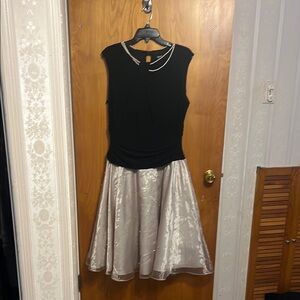 Elegant Black and Silver Dress
